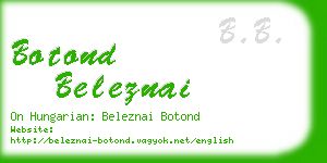 botond beleznai business card